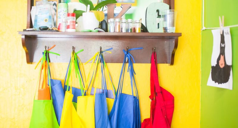 Photo 1 Childs drawing 2 Parent and child 3 School supplies 4 Playground 5 Family meal