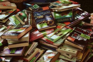 Photo Image: Bookshelf Nouns: ADHD, books, kids