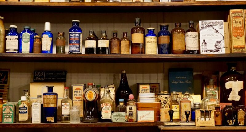Photo pharmacy shelves
